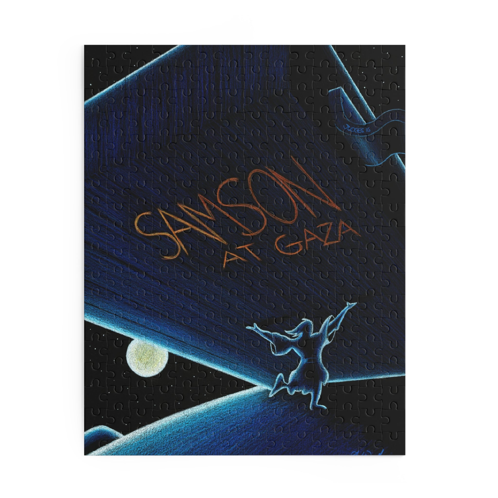 Samson at Gaza Puzzle-Art for Gods Children