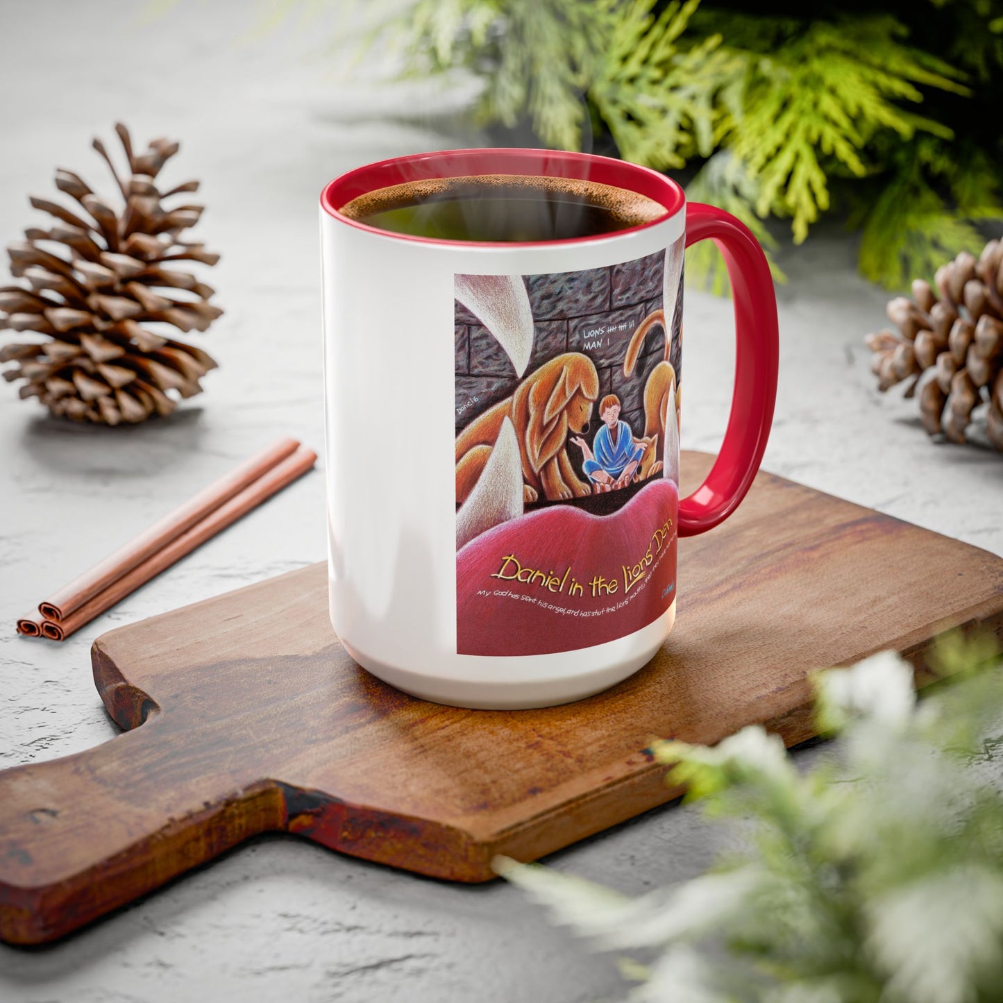 Daniel in the Lions Den Mug