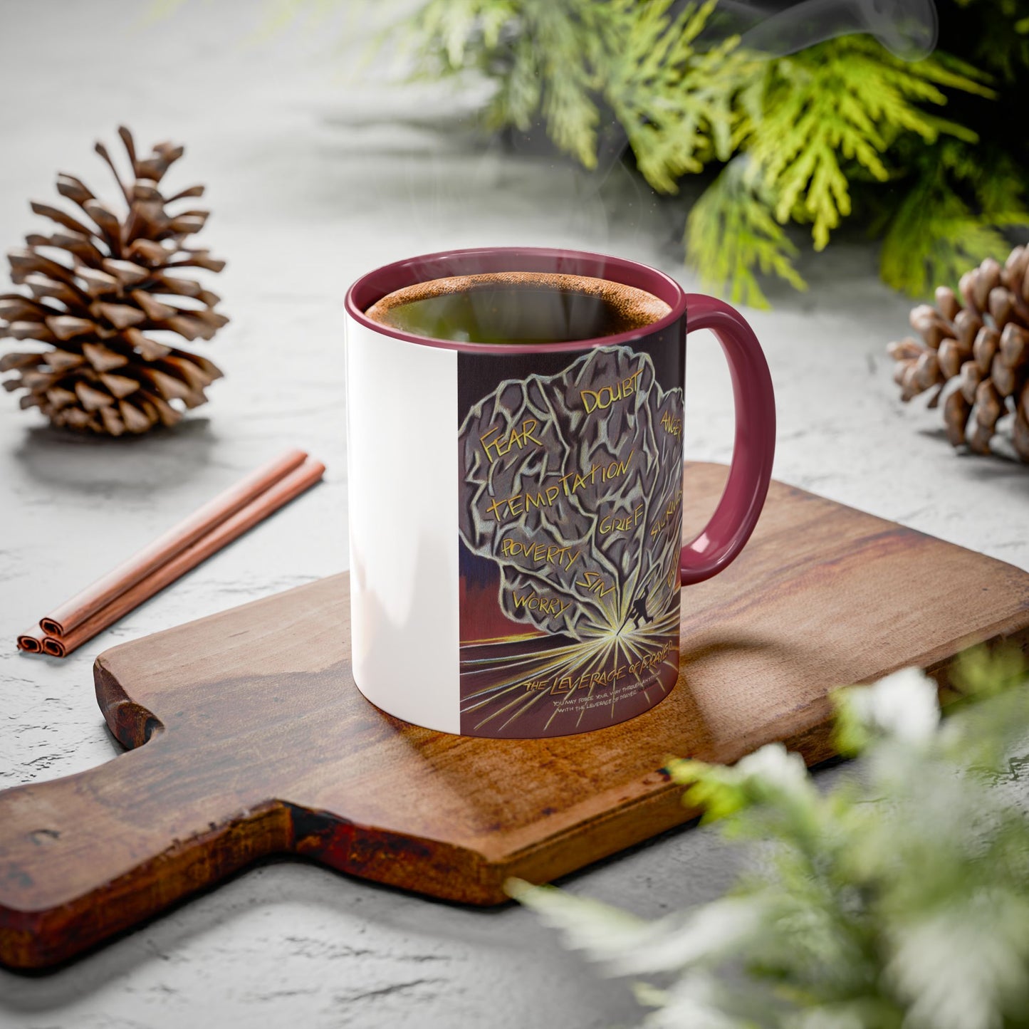 Leverage of Pray Mug