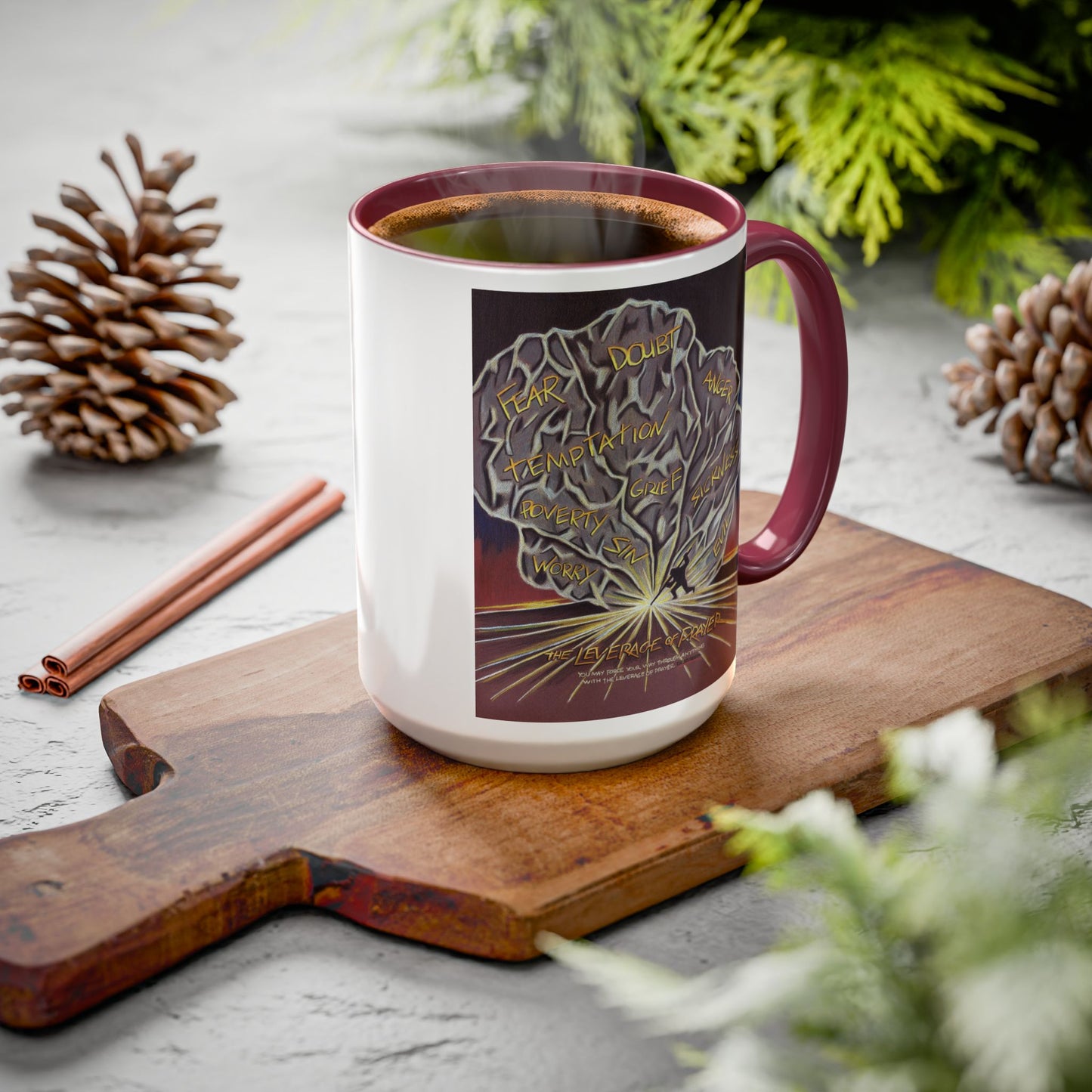 Leverage of Pray Mug