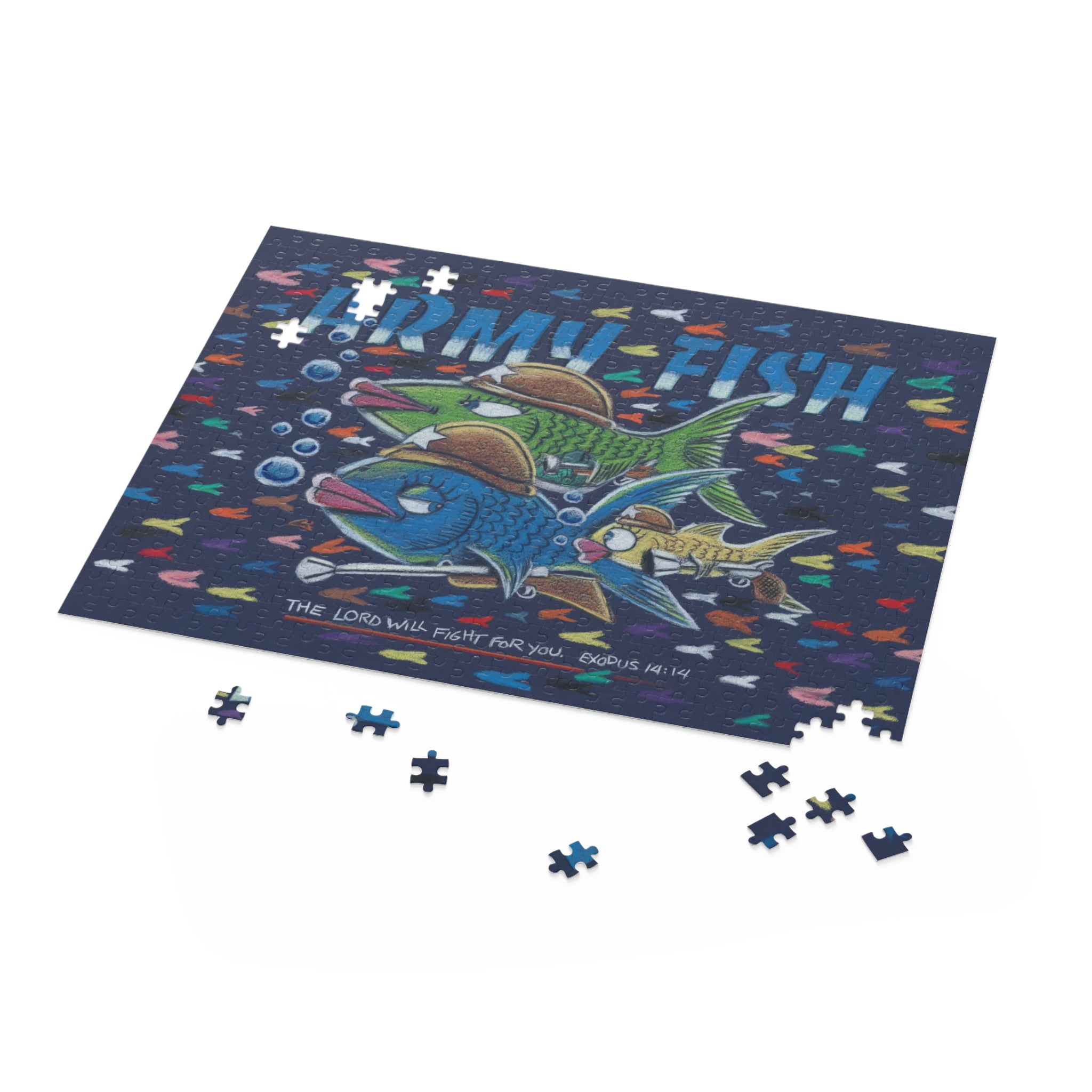 Army Fish Puzzle-Art for Gods Children