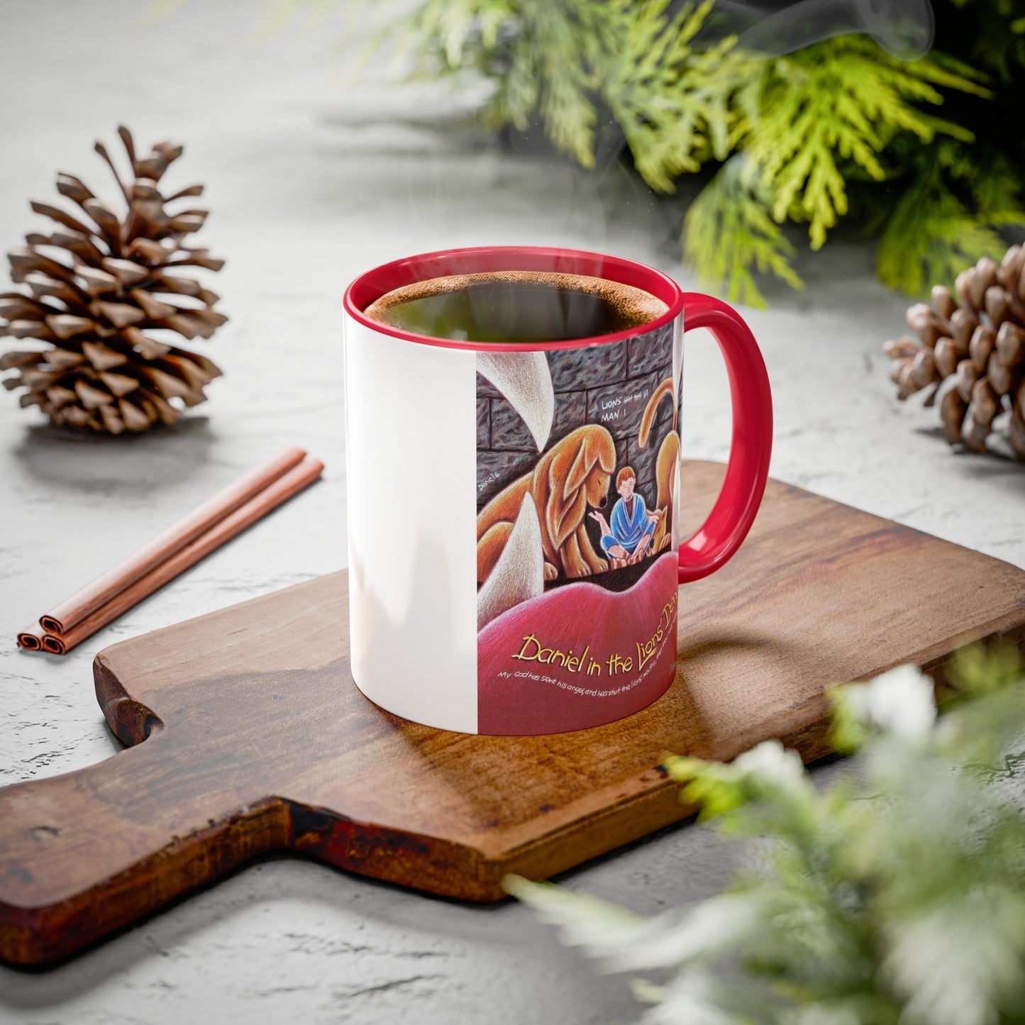 Daniel in the Lions Den Mug