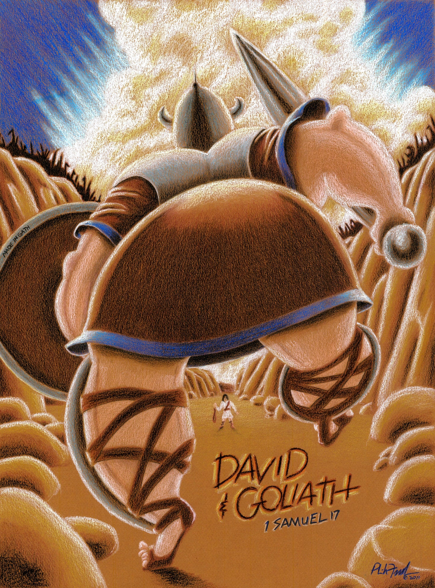 David and Goliath Canvas