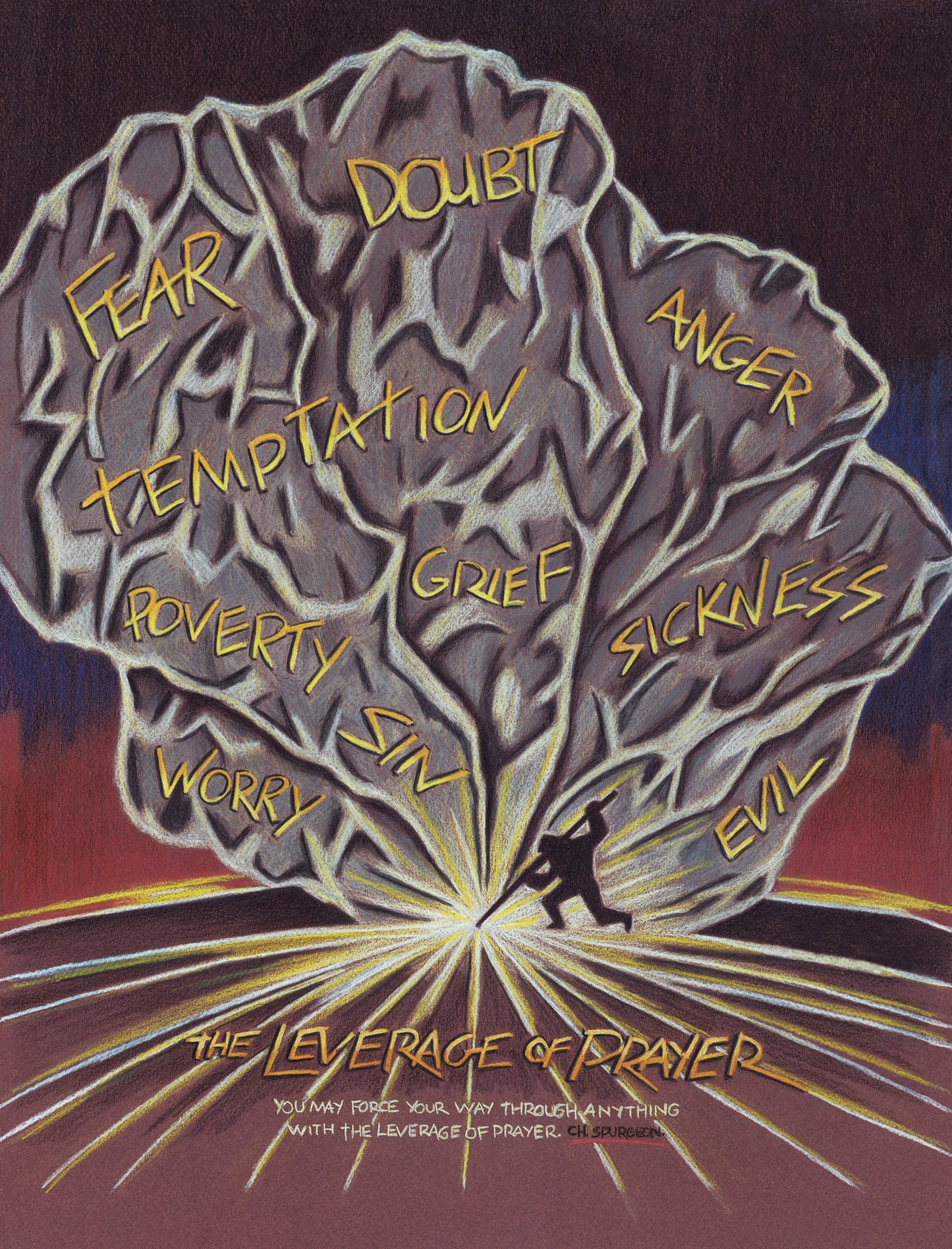 The Leverage of Pray Canvas