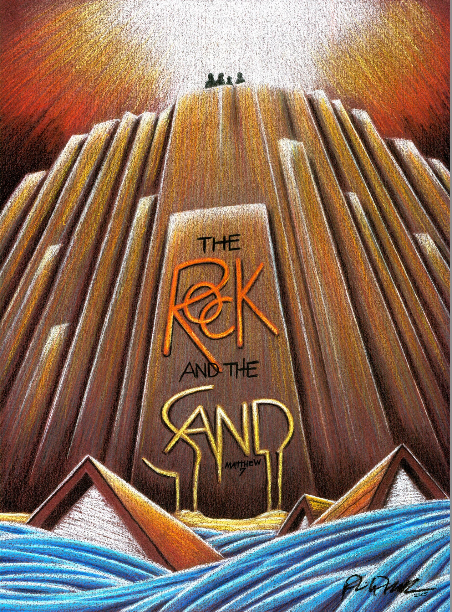 The Rock and the Sand Canvas