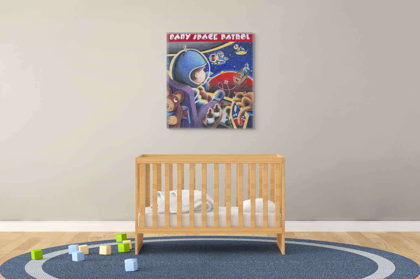 Baby Space Patrol Canvas