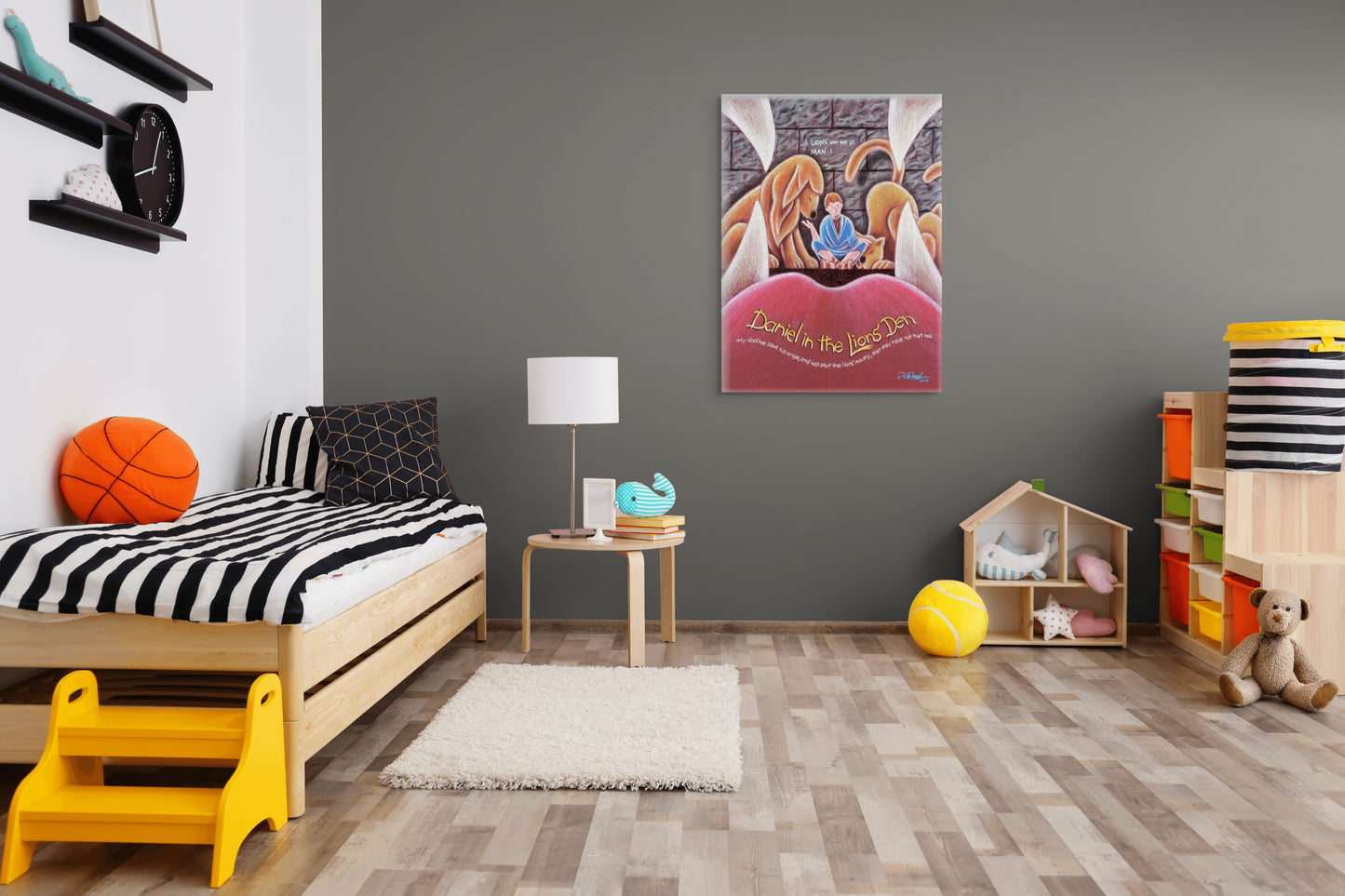 Daniel in the Lions Den Canvas