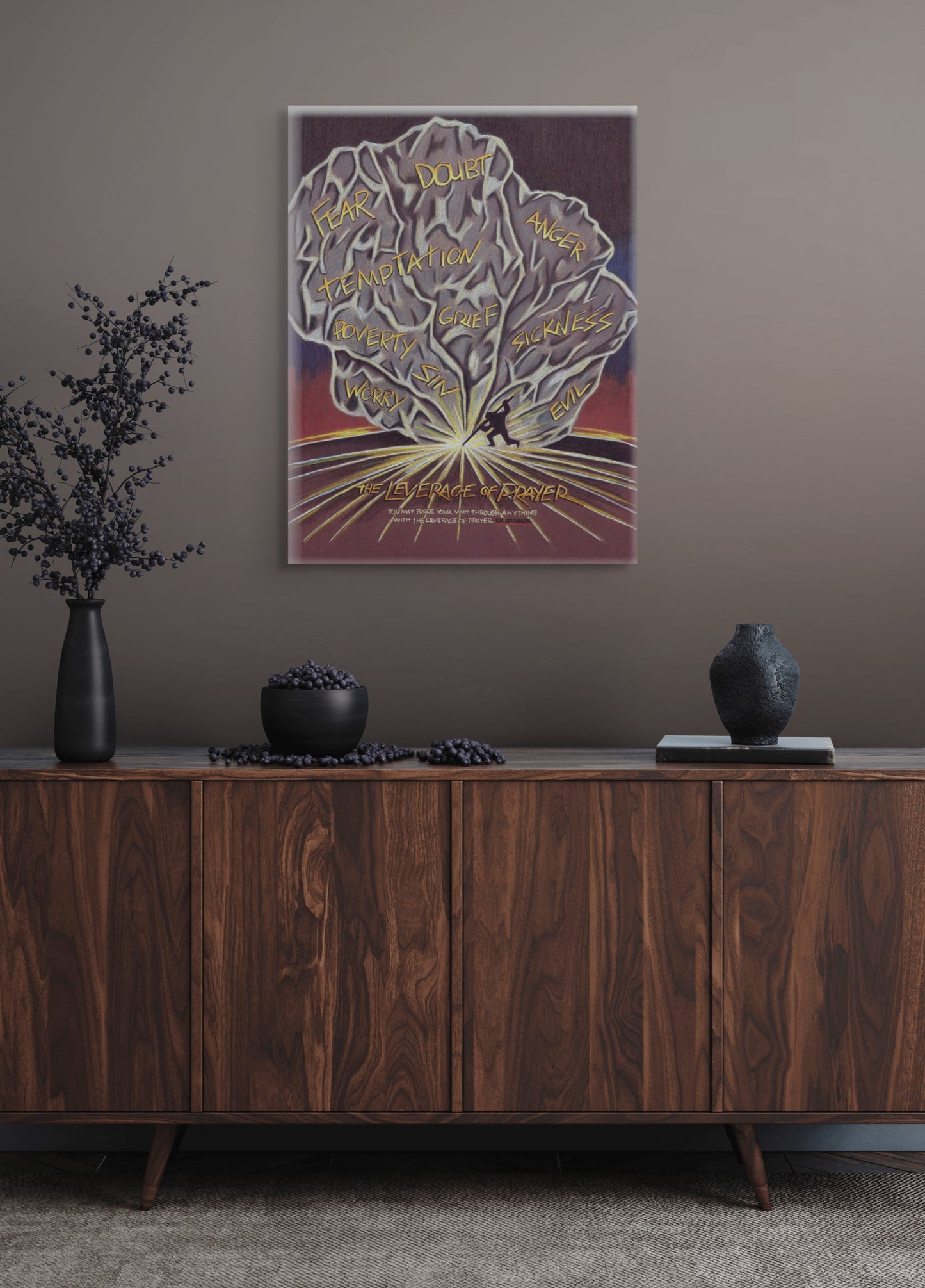 The Leverage of Pray Canvas