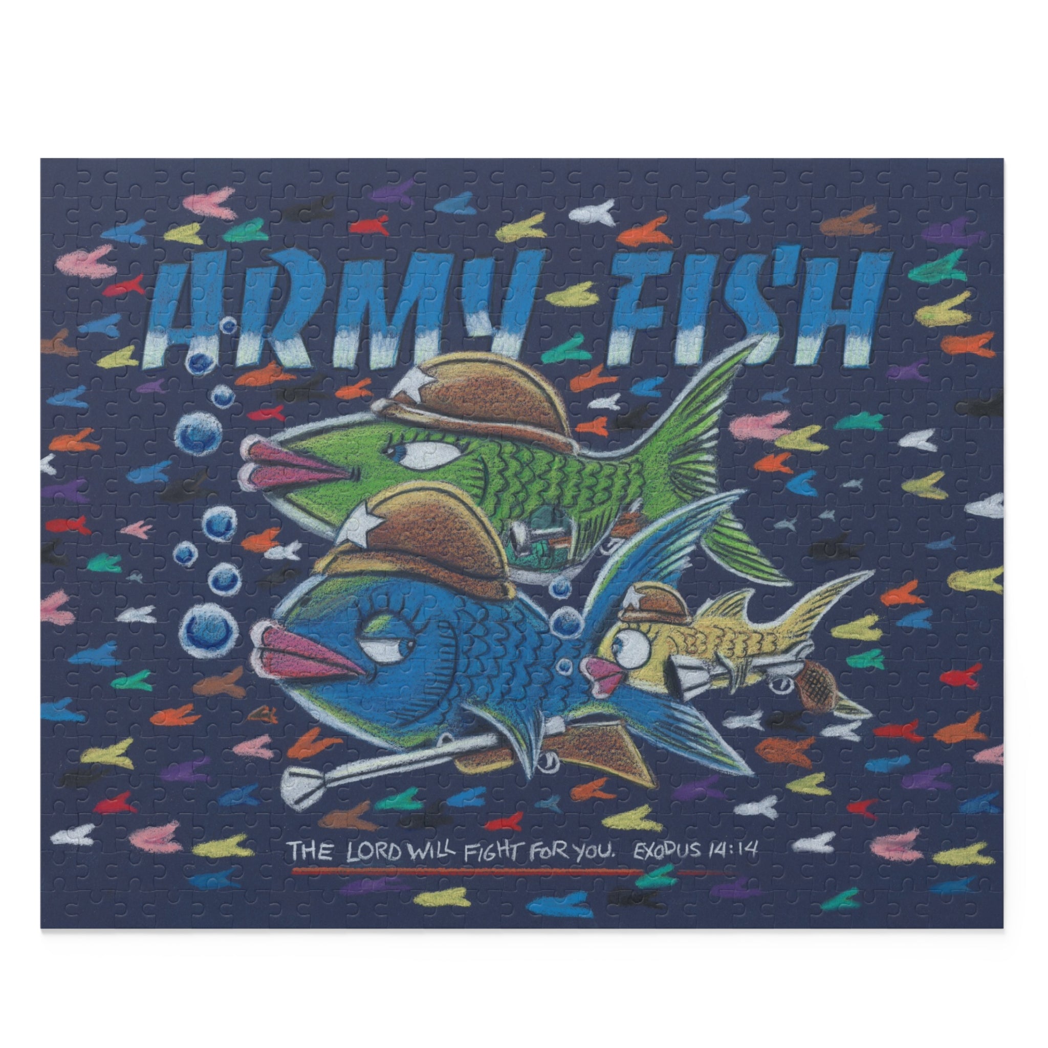 Army Fish Puzzle-Art for Gods Children