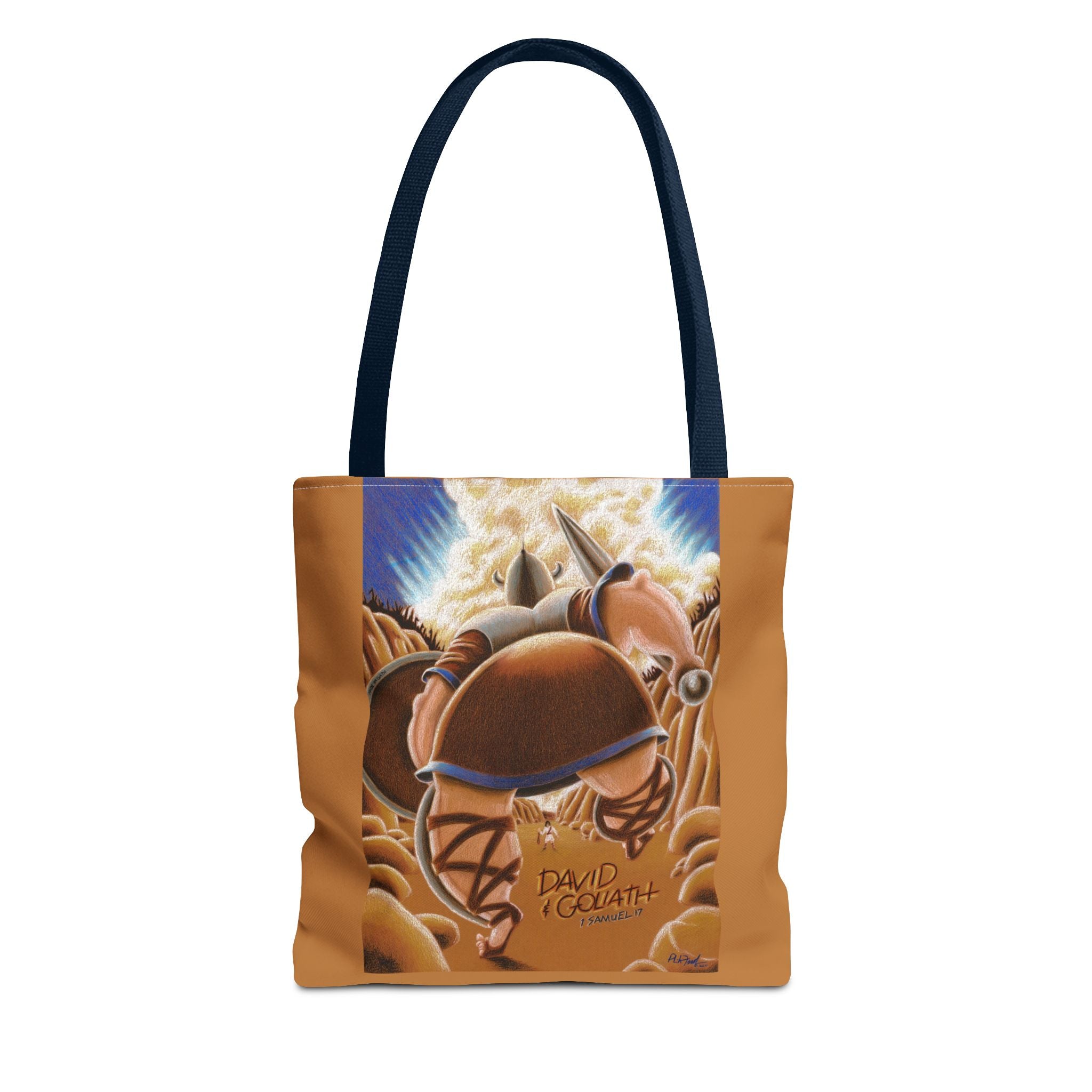 David & Goliath - Tote Bag-Art for Gods Children