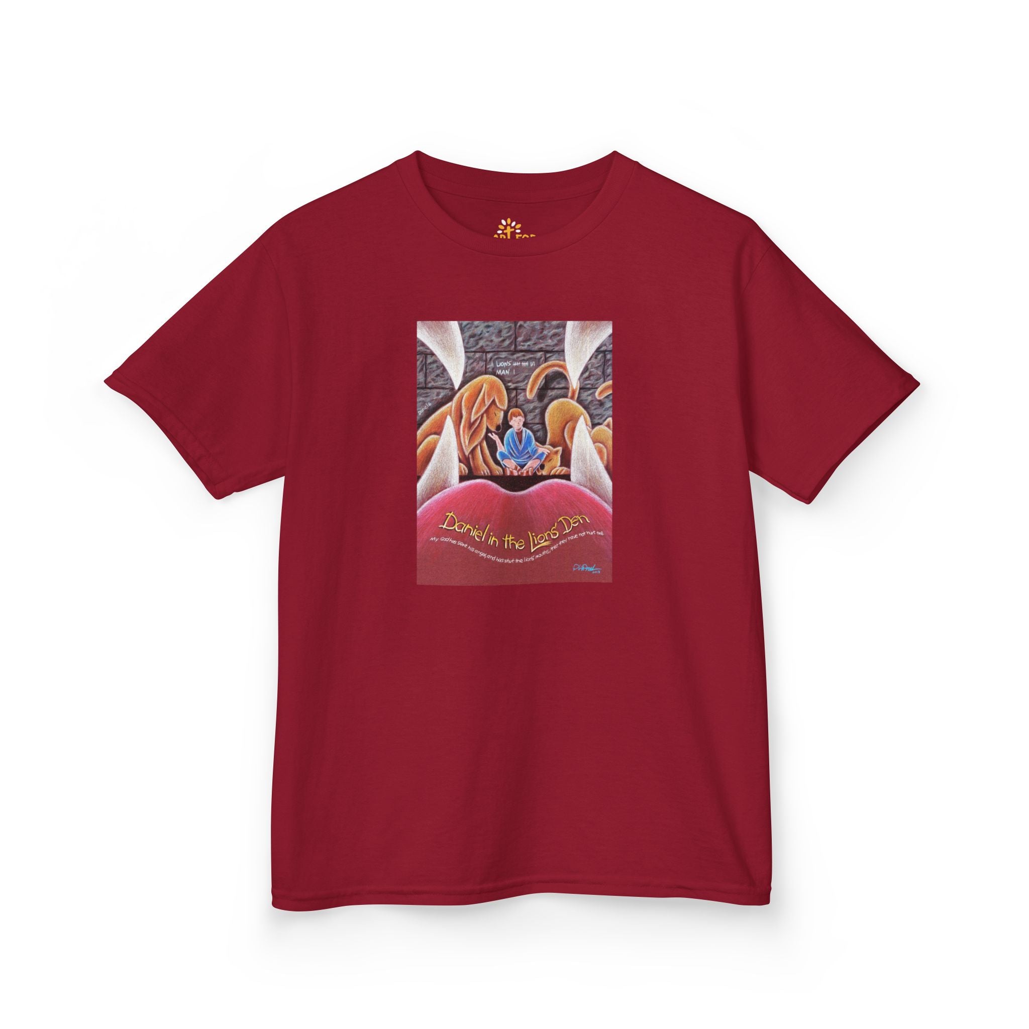 Daniel in the Lions Den Kids Tee-Art for Gods Children