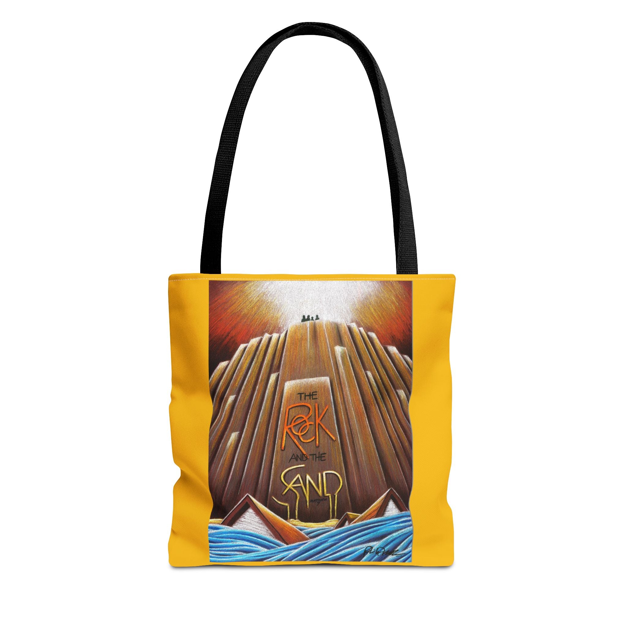 The Rock and the Sand - Tote Bag-Art for Gods Children