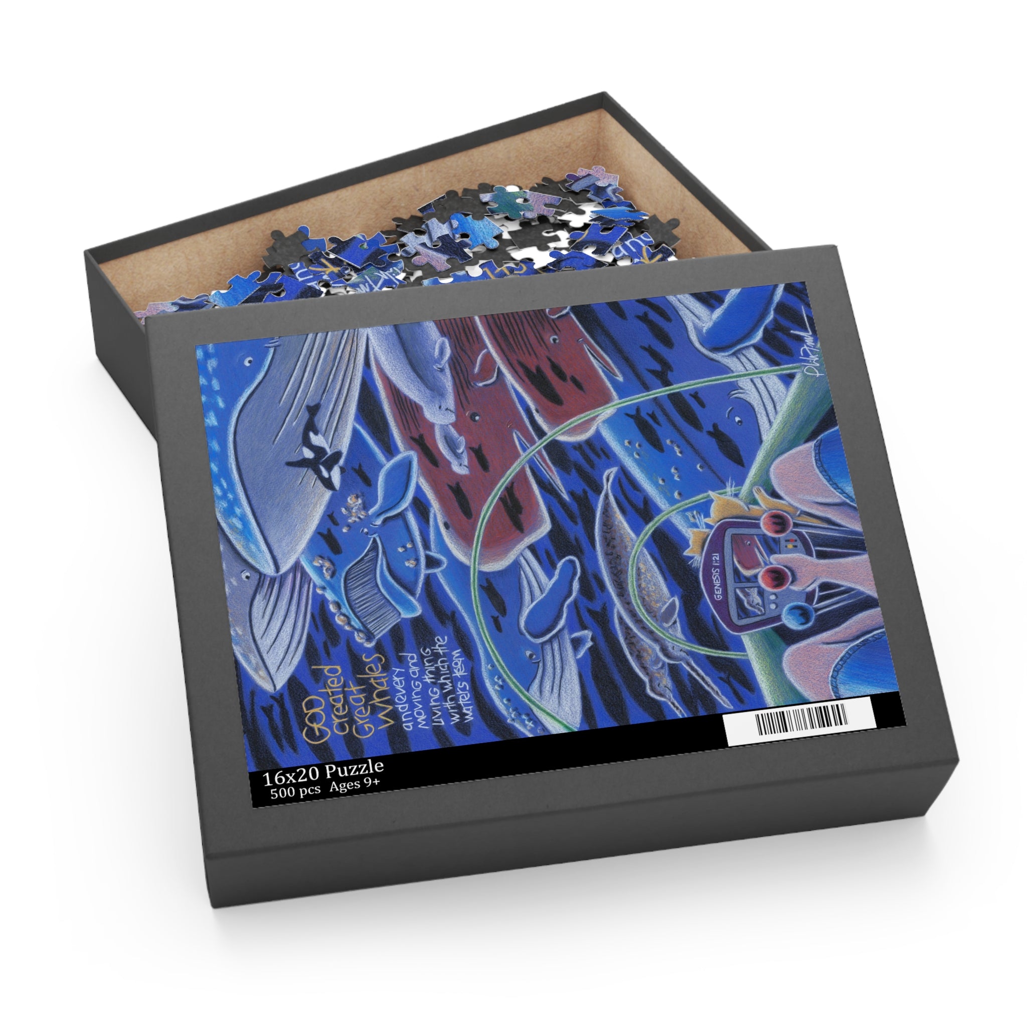 Great Whales Puzzle-Art for Gods Children
