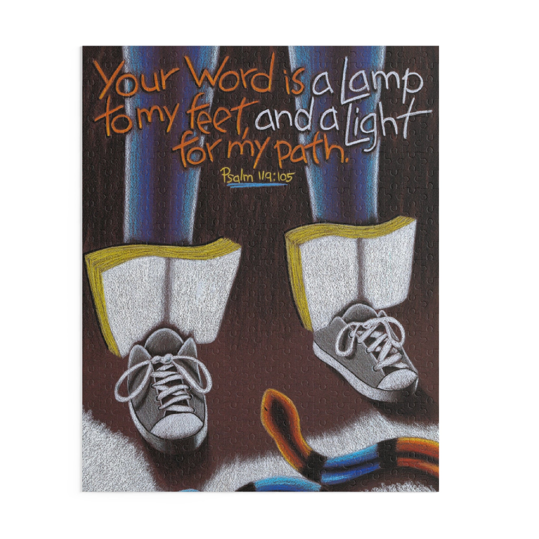A Lamp and a Light Puzzle-Art for Gods Children