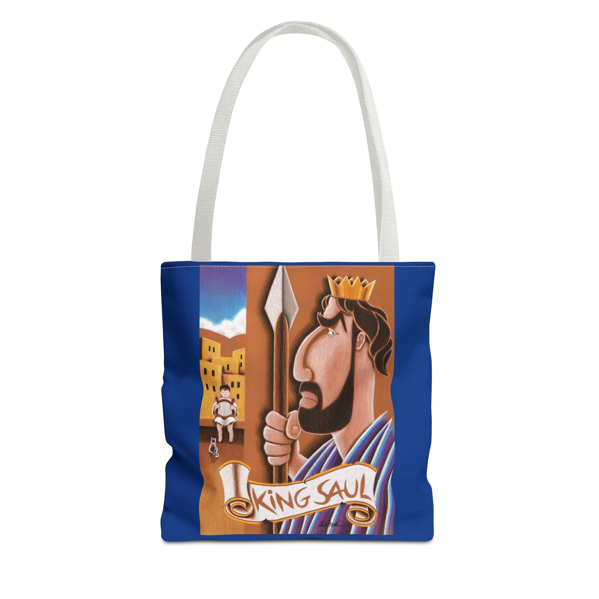 King Saul - Tote Bag-Art for Gods Children