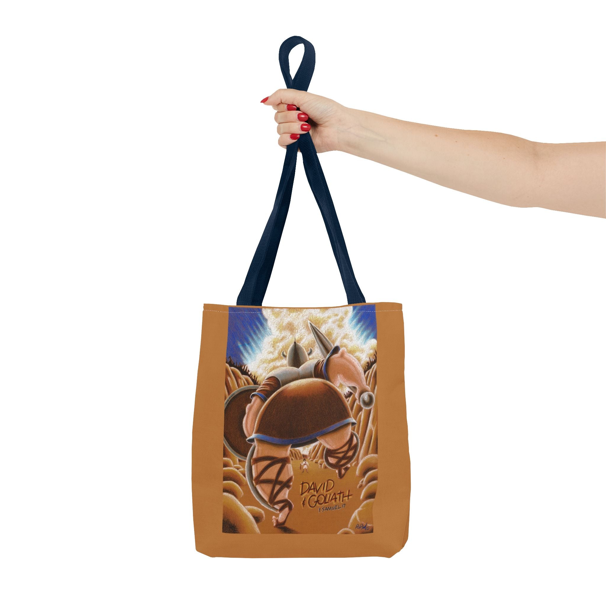 David & Goliath - Tote Bag-Art for Gods Children