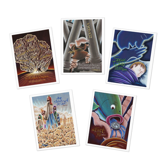 Inspirational Multi-Design Greeting Cards - 5-Pack for Special Occasions