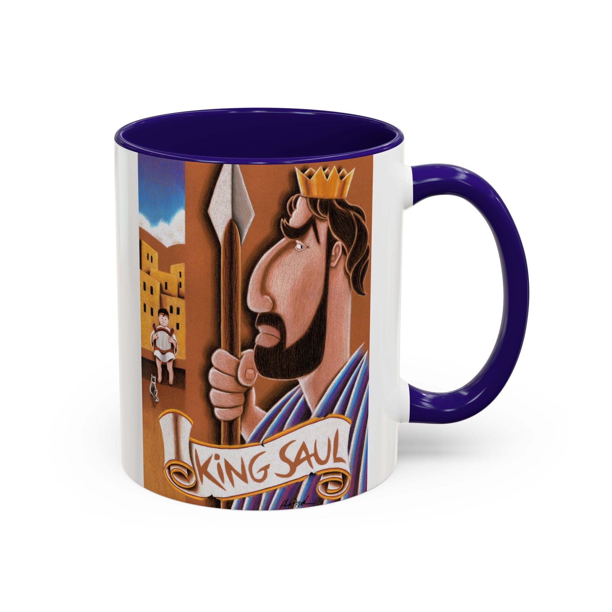 King Saul Mug-Art for Gods Children