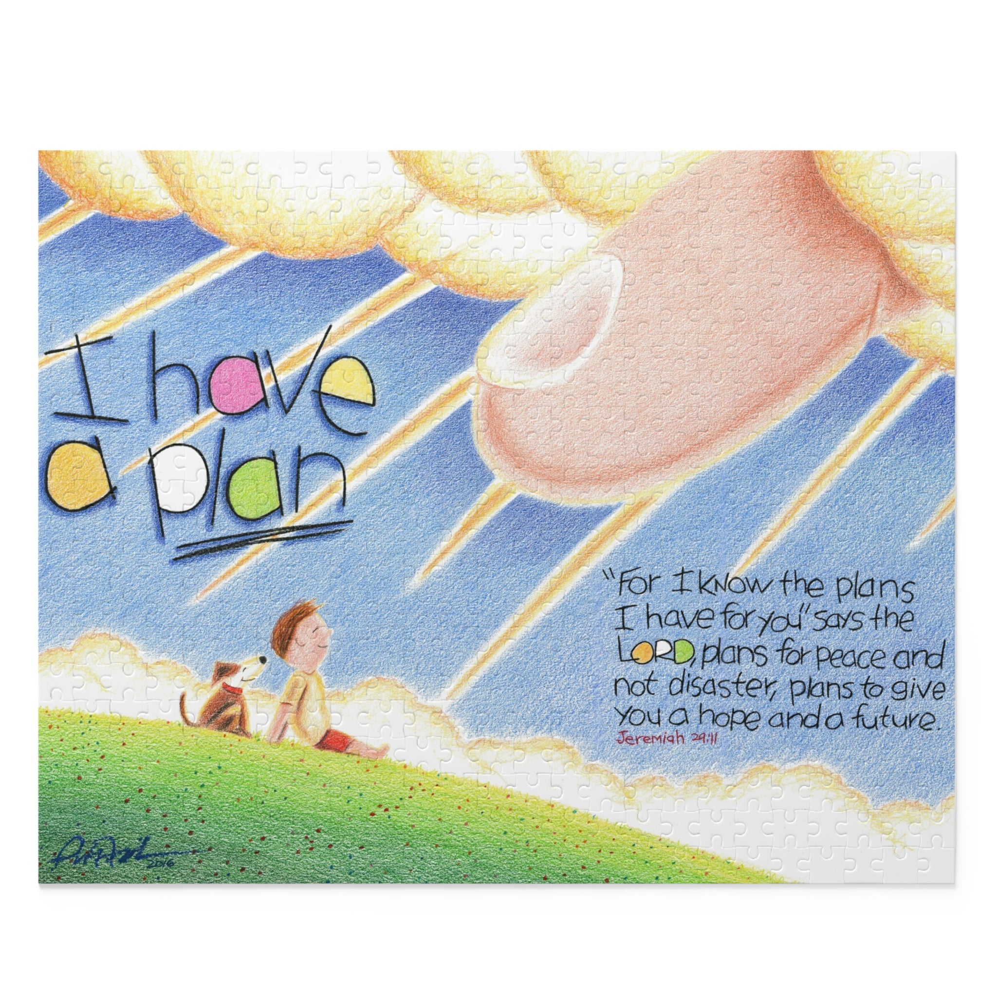 I Have a Plan Puzzle-Art for Gods Children
