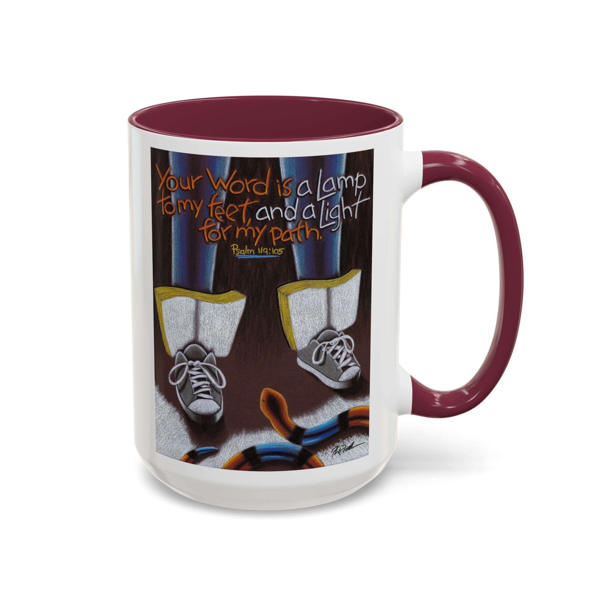 A Lamp and a Light Mug-Art for Gods Children