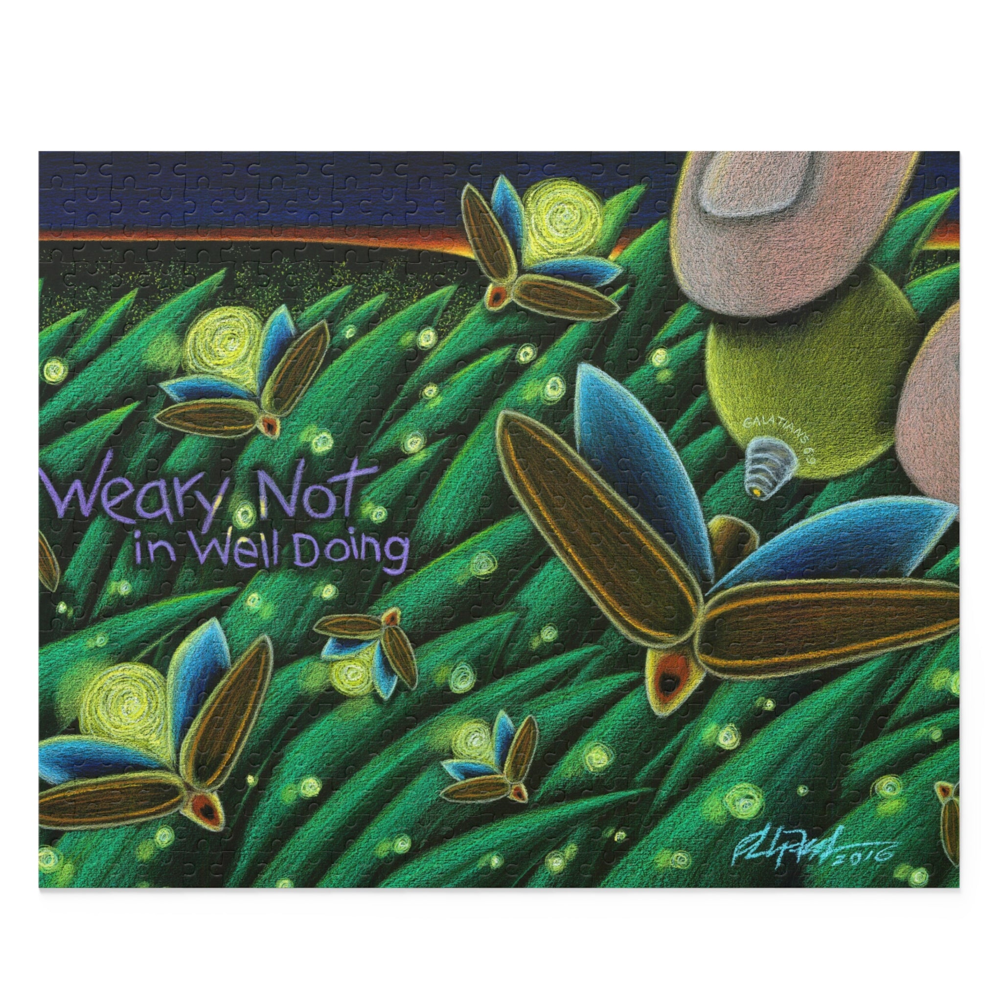 Weary Not Puzzle-Art for Gods Children