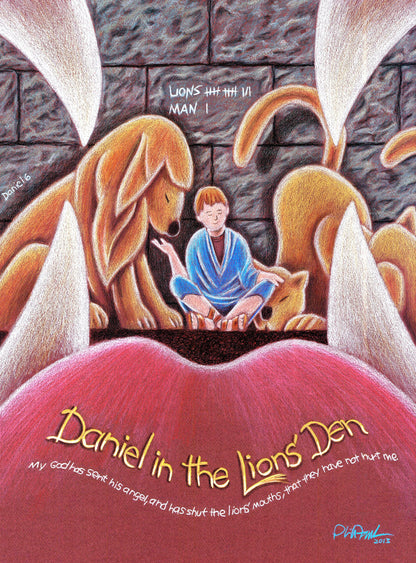 Daniel in the Lions Den Canvas