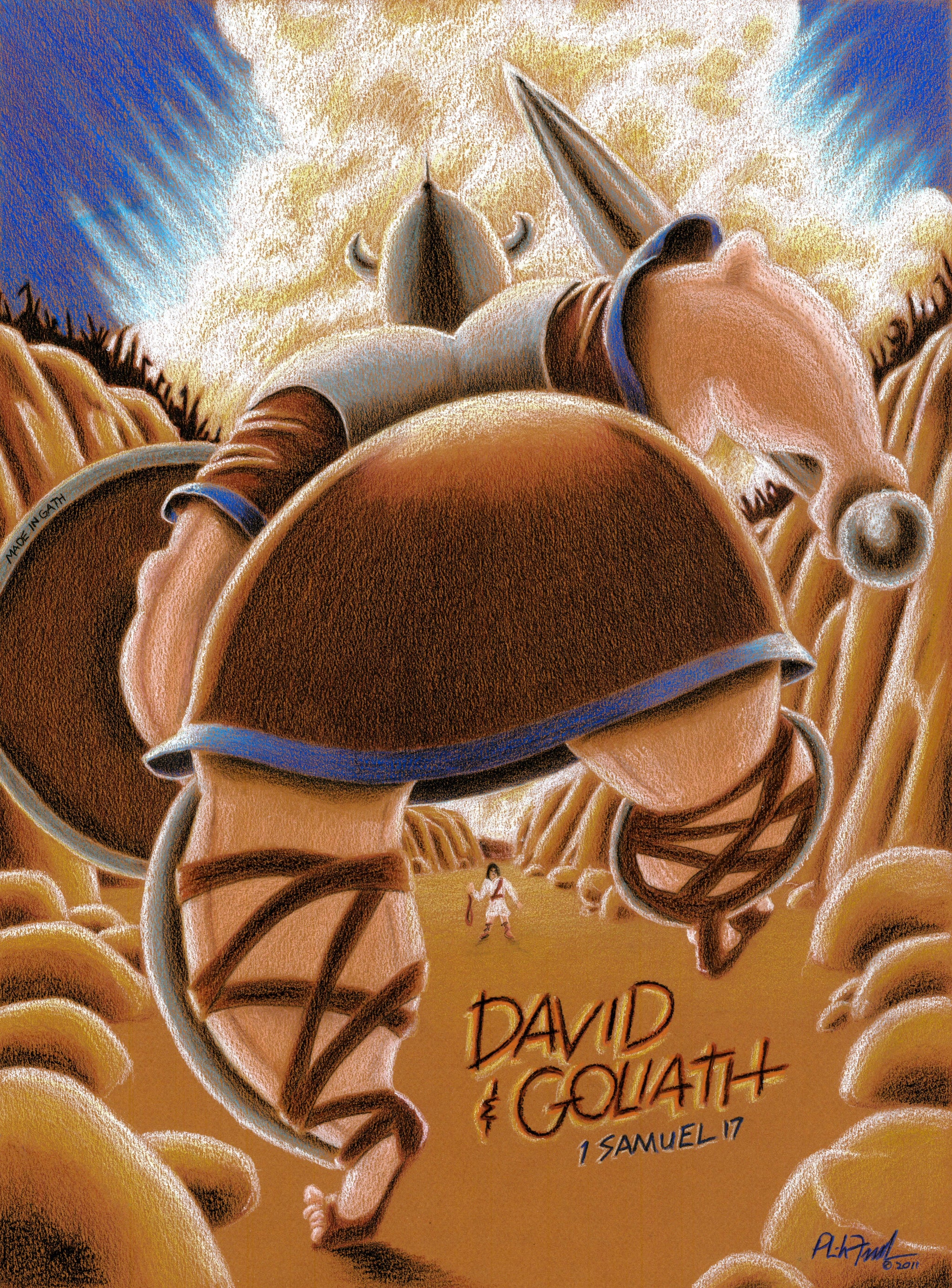 David and Goliath-Art for Gods Children