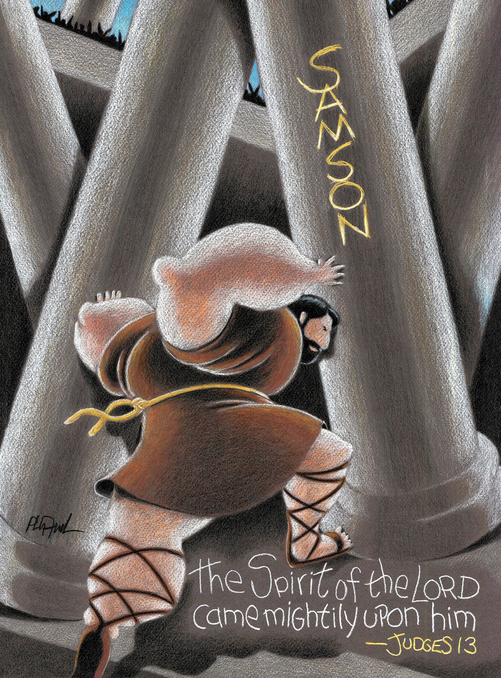 Mighty Samson-Art for Gods Children