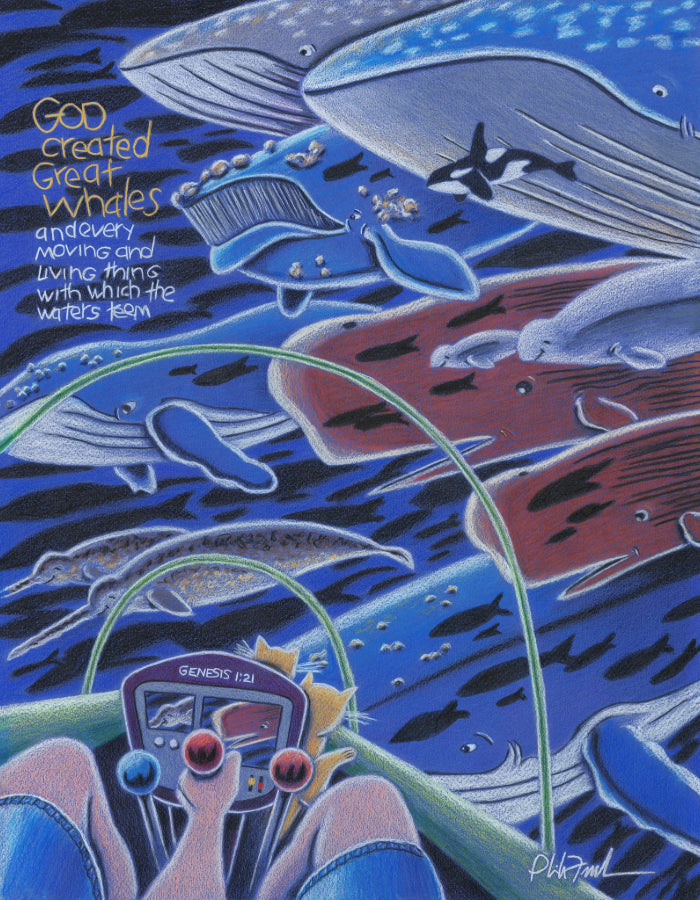 God Created Great Whales-Art for Gods Children