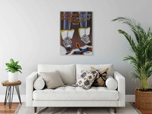 A Lamp and a Light Canvas