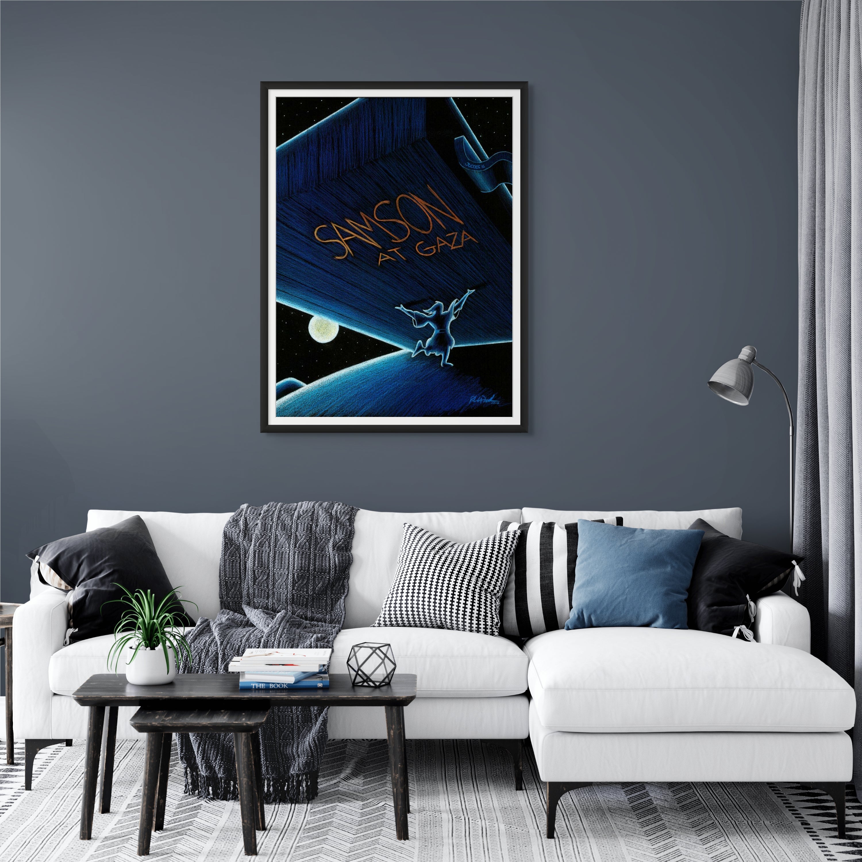 Samson at Gaza-Art for Gods Children