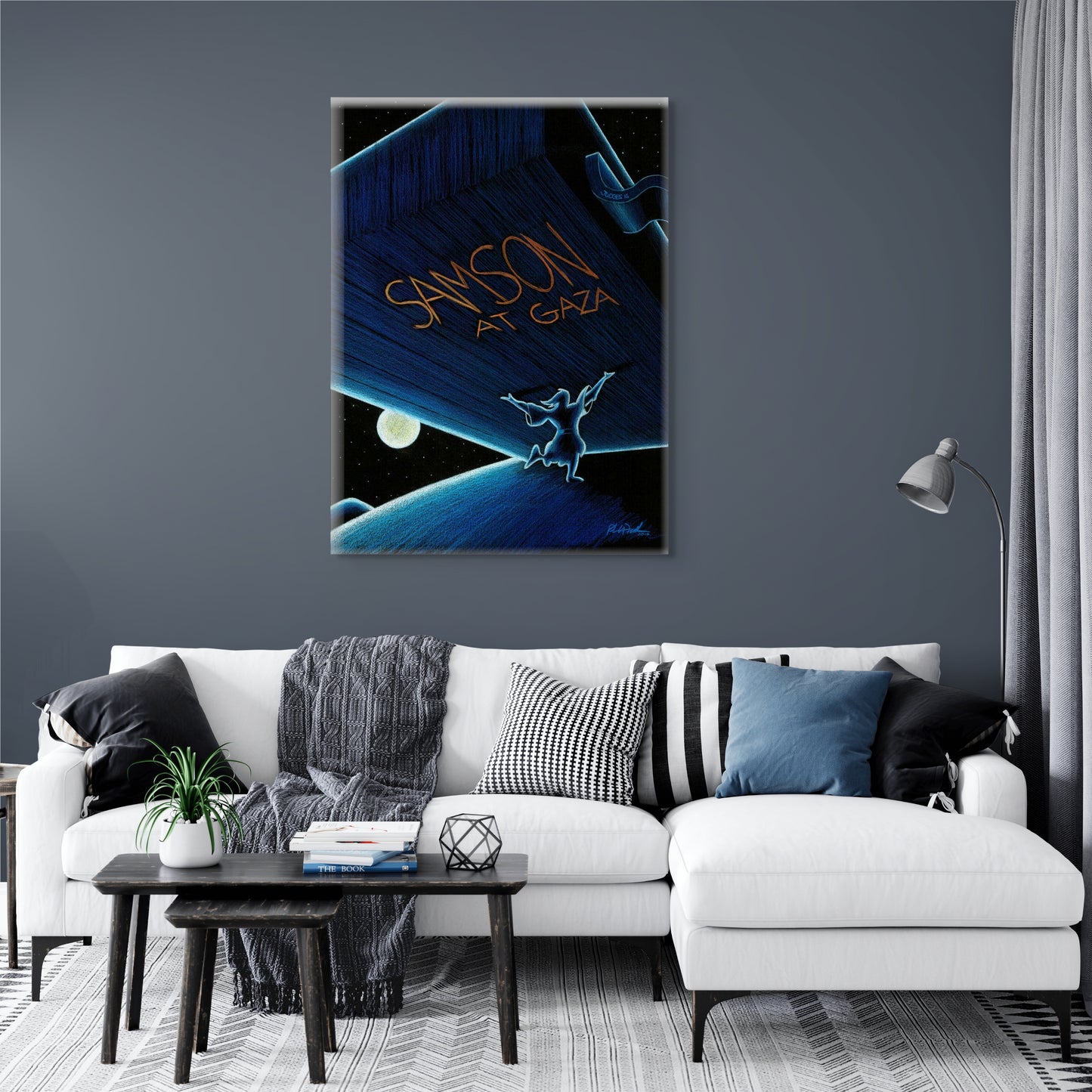 Samson at Gaza Canvas