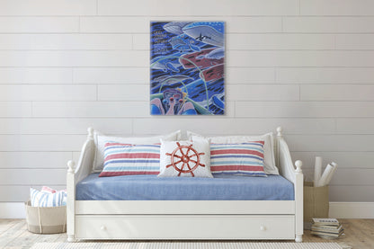 God Created Great Whales Canvas